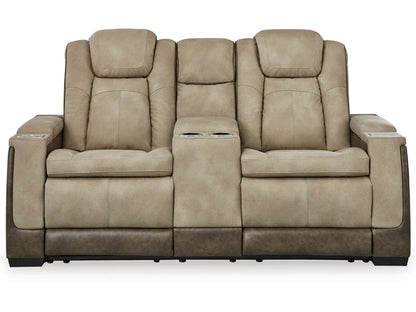 Next-Gen DuraPella Performance Fabric Dual Power Reclining Loveseat with Console