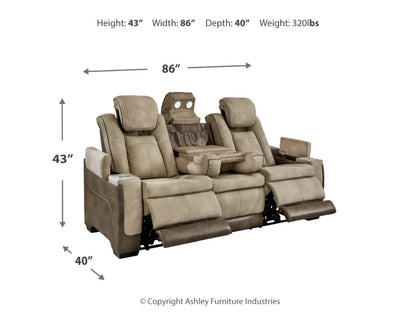 Next-Gen DuraPella Performance Fabric Dual Power Reclining Sofa