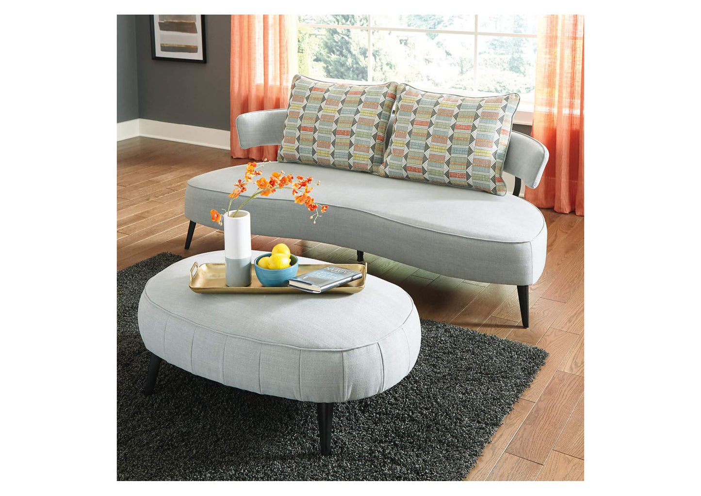 Hollyann Sofa and Ottoman