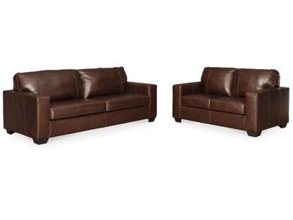 Morelos Leather Sofa and Loveseat