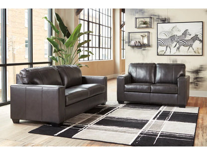 Morelos Leather Sofa and Loveseat