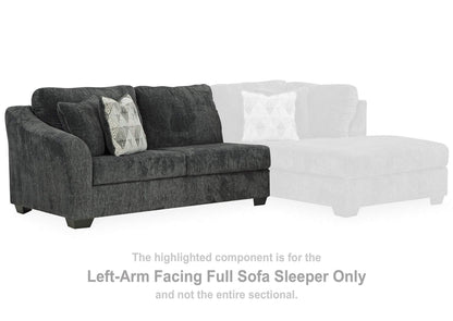 Biddeford 2-pice Sleeper Sectional with Chaise