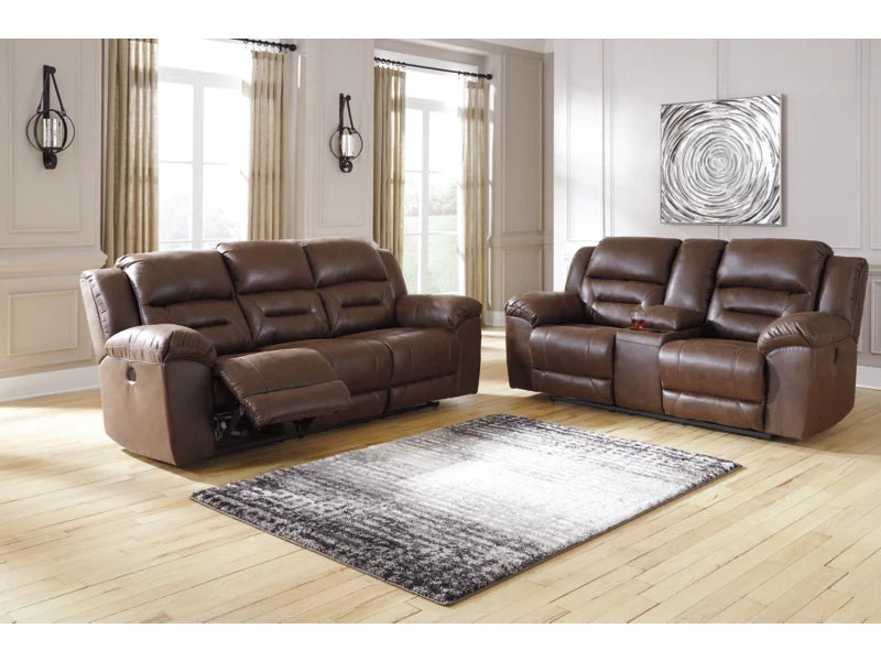 Stoneland Power Reclining Sofa and Loveseat Set