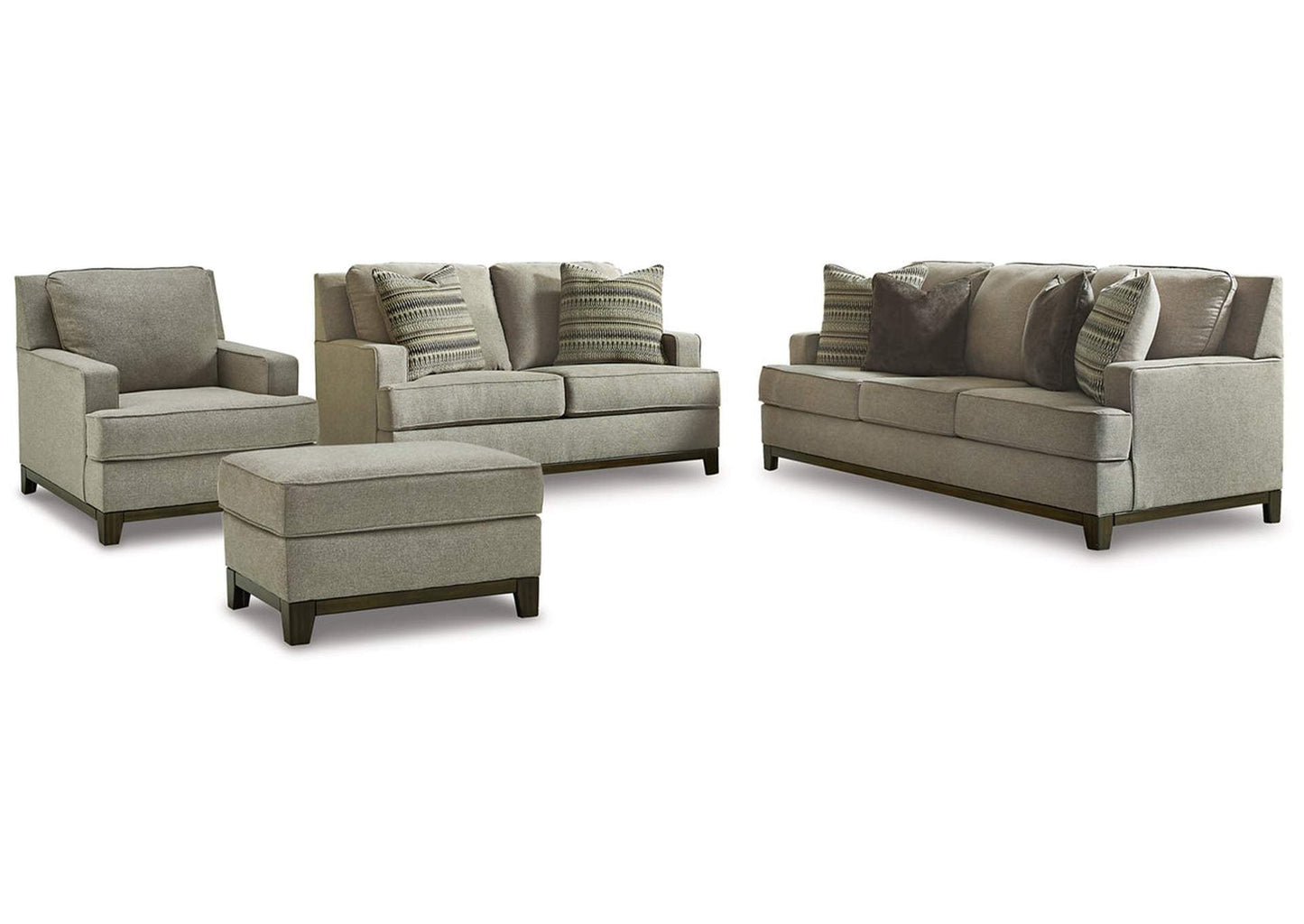 Kaywood Sofa, Loveseat, Chair and Ottoman