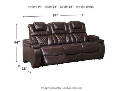 Warnerton Dual Power Reclining Sofa and Loveseat Set