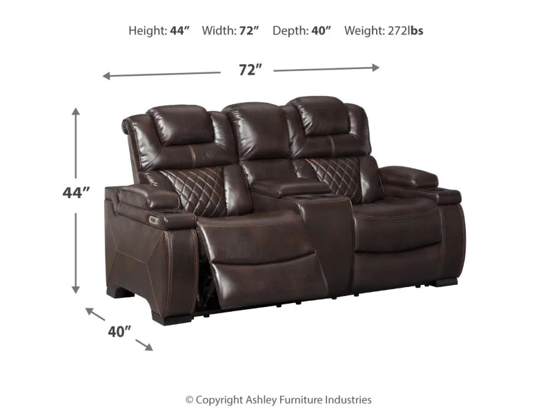 Warnerton Dual Power Reclining Sofa and Loveseat Set