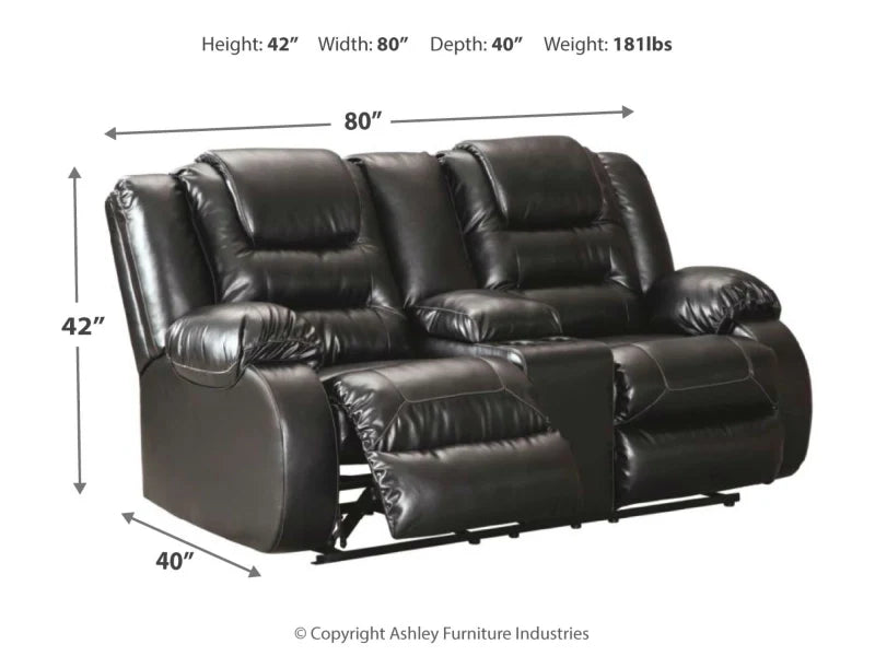 Vacherie Manual Reclining Sofa and Loveseat