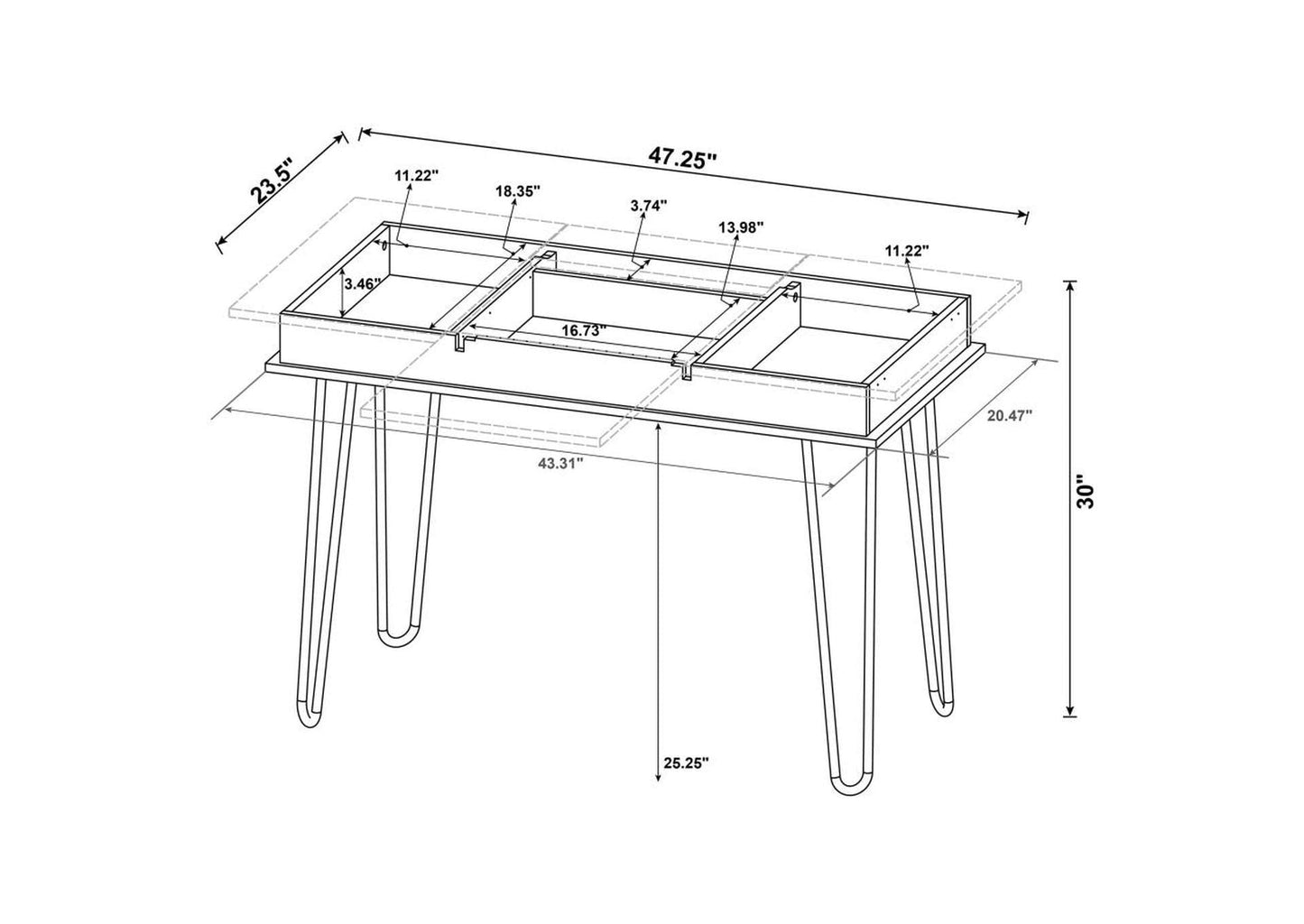 Sheeran Writing Desk