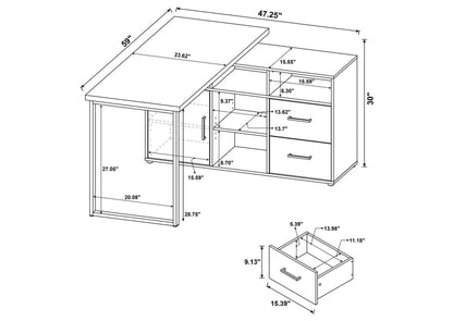 Hertford L-shape Office Desk