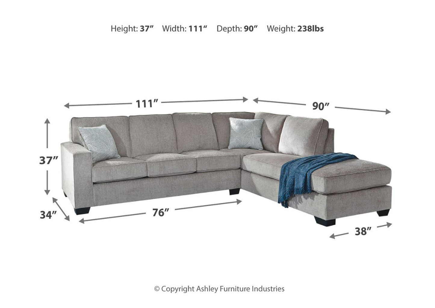 Altari 2-piece Sectional with Chaise