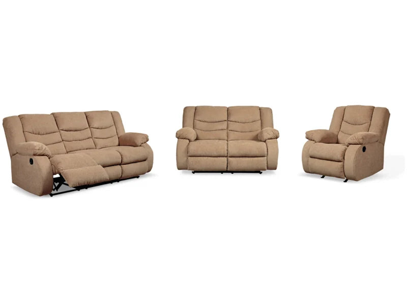 Tulen Manual Reclining Sofa, Loveseat and Recliner Set