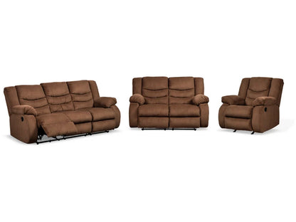 Tulen Manual Reclining Sofa, Loveseat and Recliner Set