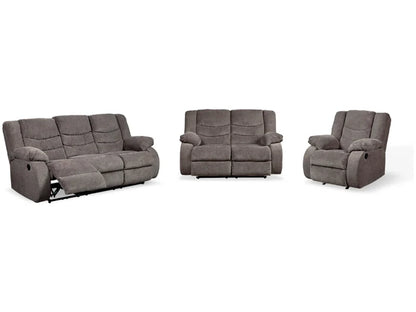 Tulen Manual Reclining Sofa, Loveseat and Recliner Set