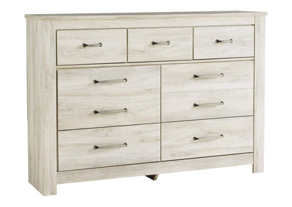 Bellaby King Crossbuck Panel Bed with Dresser