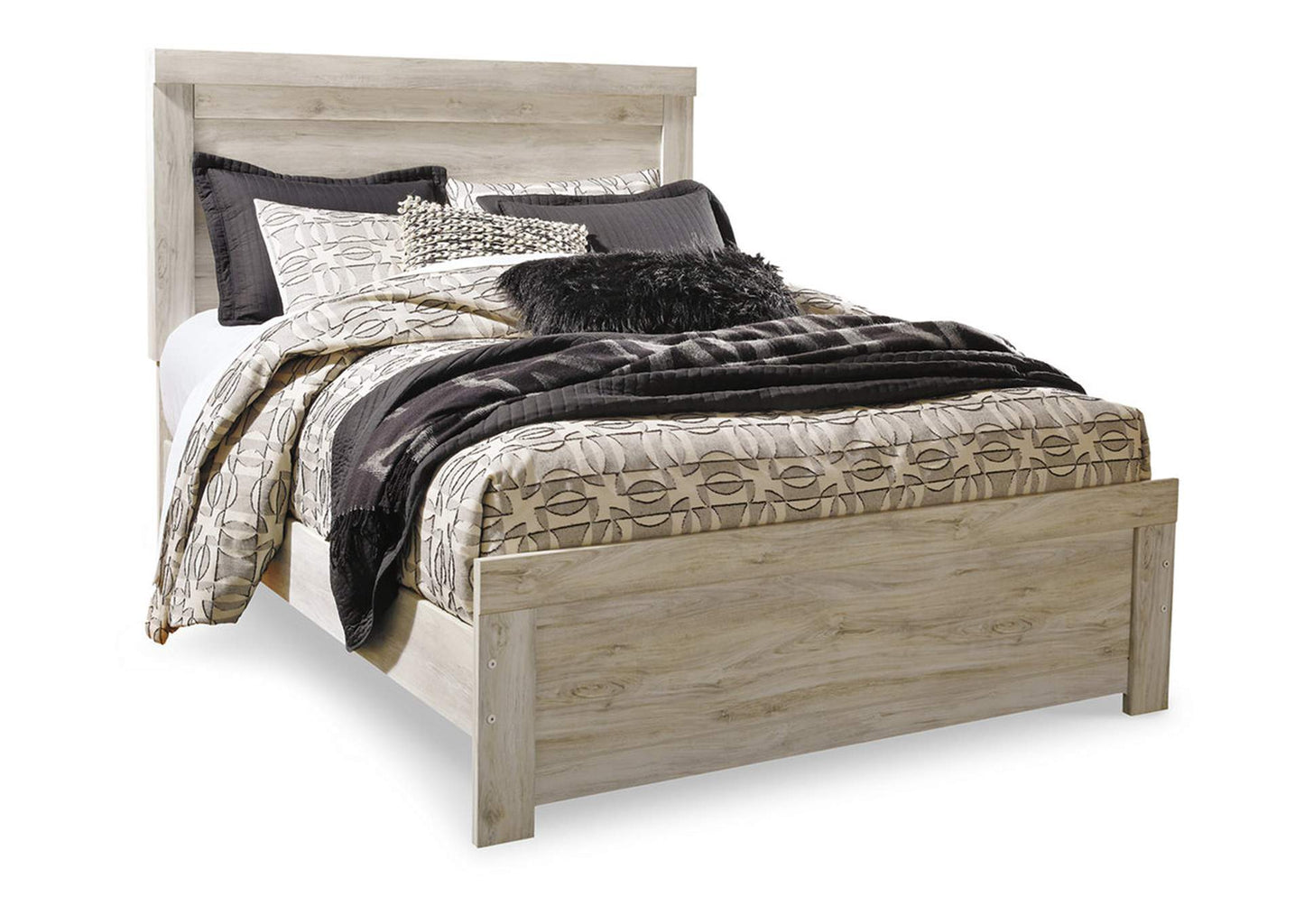 Bellaby Queen Panel Bed with Mirrored Dresser