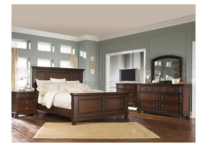 Porter Queen Panel Bed with Mirrored Dresser