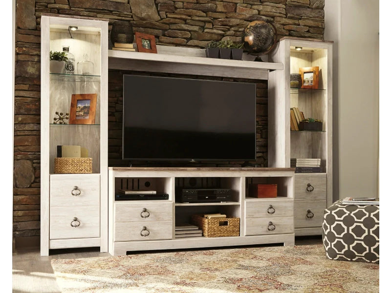 Willowton 4-Piece Entertainment Center with 63'' TV Stand